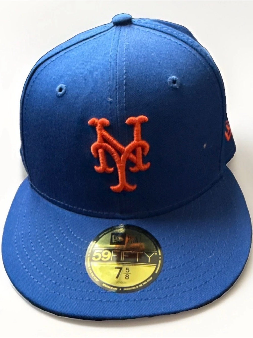 New Era New York Mets 59fifty On-Field Fitted Hat Cap Size 7 5/8 MLB Baseball NY